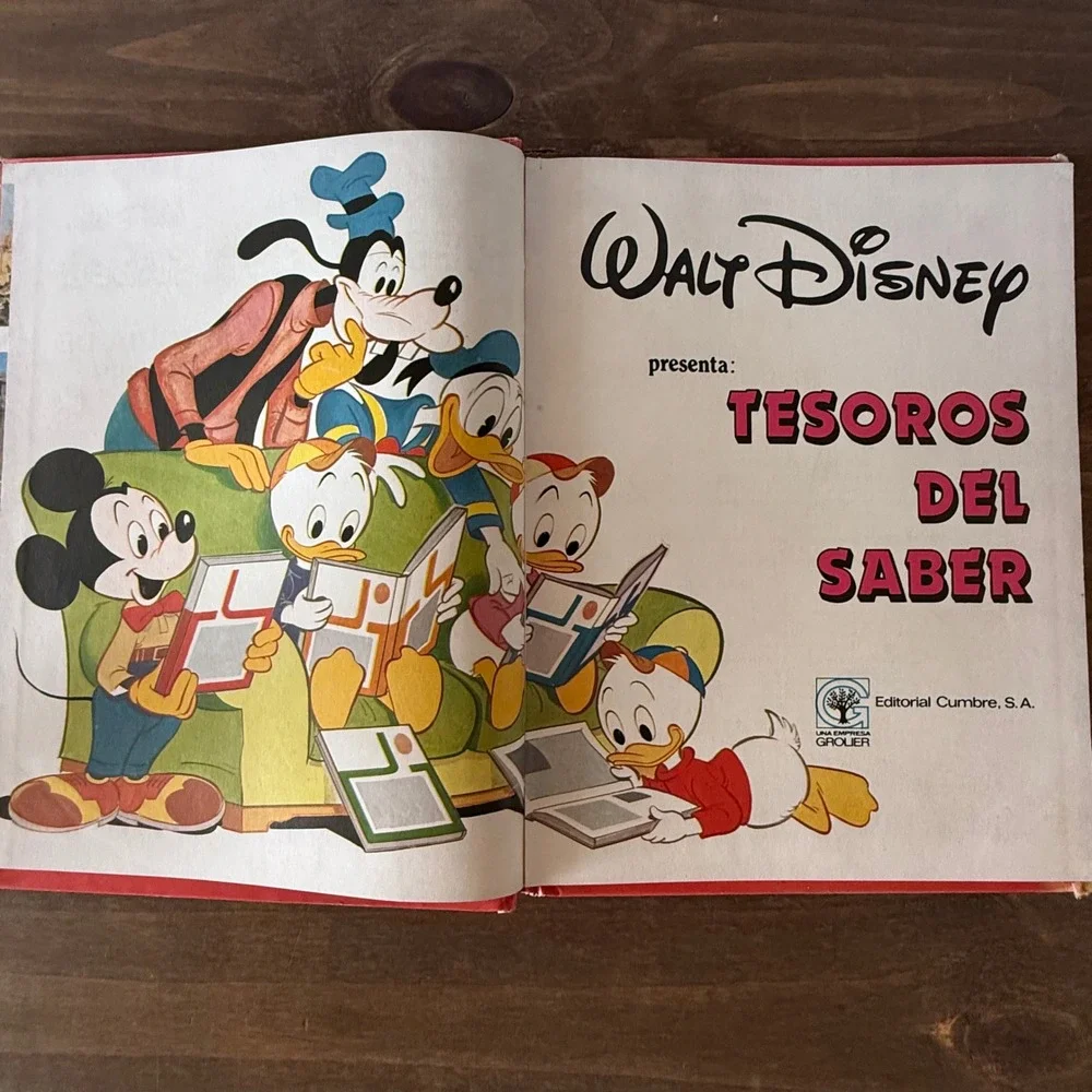 Vintage Walt Disney Tesoros Del Saber Vol 21 La Historia de Walt Disney 1988